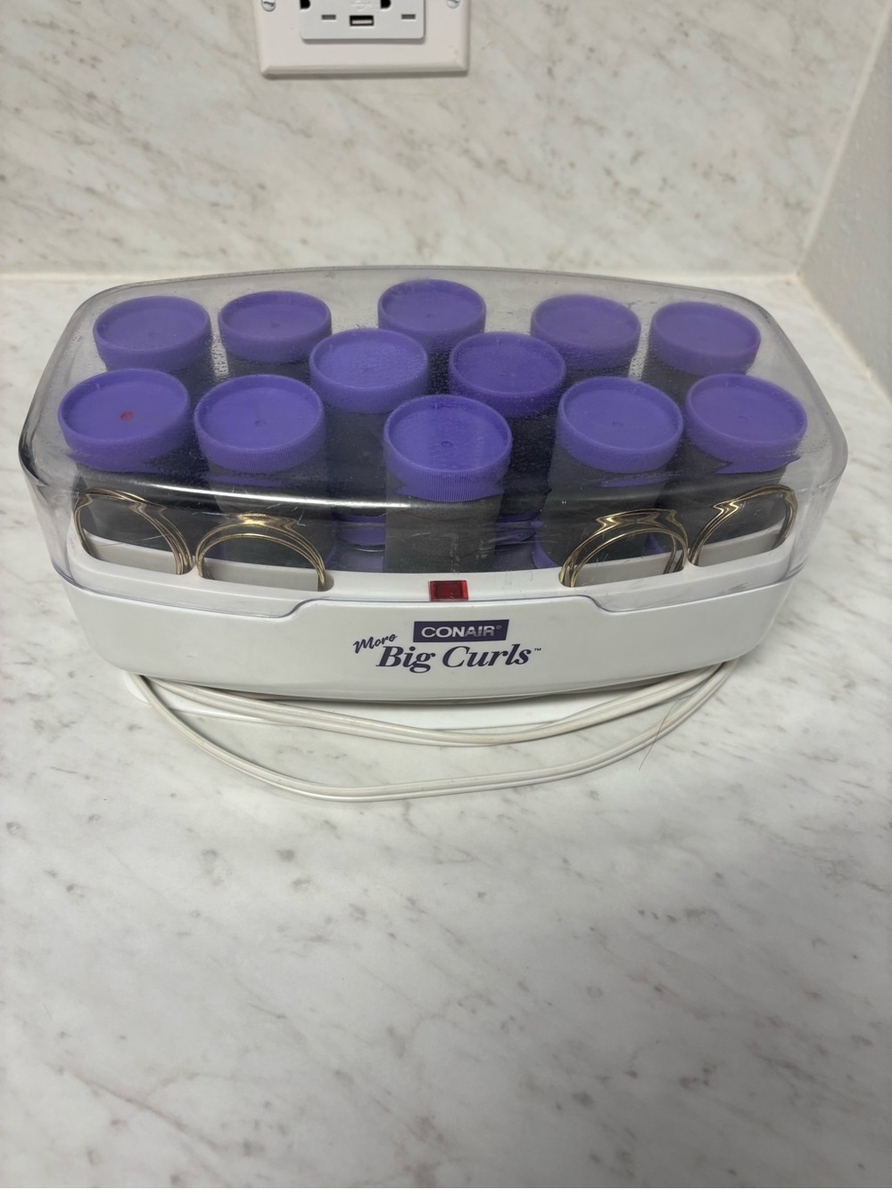 Conair Big Curls Heated Roller Set — Purple